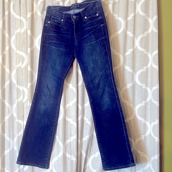 Lucky Brand Denim - Lucky Brand Jeans, brook slim boot, size 4/27, dark wash, stretchy.